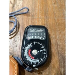 Weston Master II Universal Exposure Meter Vintage Photography Tool Leather USA